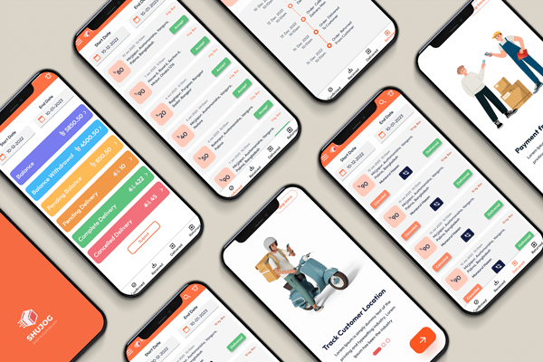 Delivery Mobile App Mockup