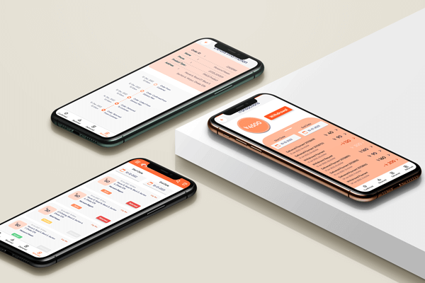 Delivery Mobile App Mockup