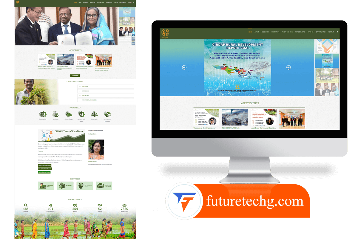 cirdap website portfolio