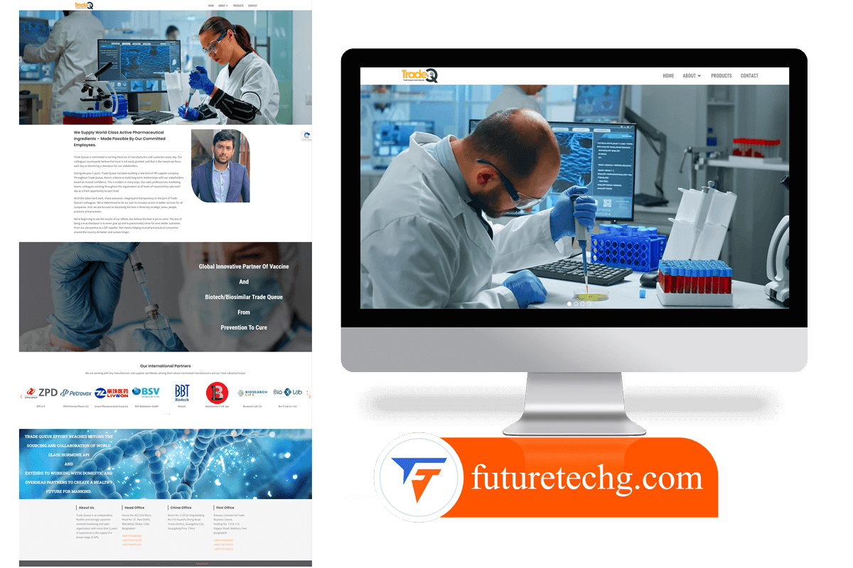 trade queue website portfolio